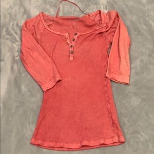 Guess Salmon mid-sleeve shirt